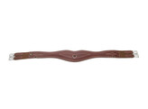 Leather anatomical girth light brown 80 cm