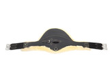 Stud guard girth leather/sheepskin black