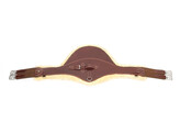 Stud guard girth leather/sheepskin light brown 145 cm