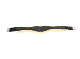Anatomic girth leather/sheepskin black