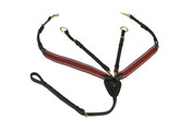 Elastic breastplate with brass plated buckles
