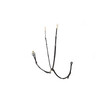 Collier de chasse avec elastique  boucles laiton - CS noir