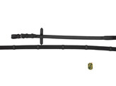 Web reins with chrome buckles - Extra Full dark brown