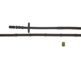 Renes gripp avec arrets en cuir et boucles chrome - PS noir