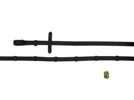 Renes cuir avec boucles chrome