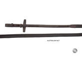 Reins rubber grip with fancy stitching