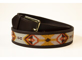Belt Pearl Apricot Crush - 85cm nut brown