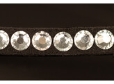 Browband Crystal with push-button closure