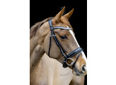 Bridon SERENTY musserole dressage avec vernis - Cob noir