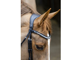 Bridon SERENTY musserole dressage avec vernis - Cob noir