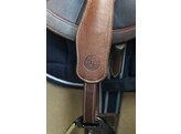 Mono beugelriemen in Aniline leder - Extra Small zwart